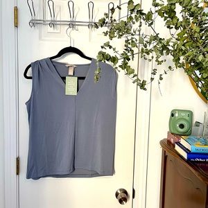 H&M Blue Sleeveless Top